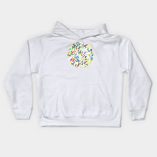 Cheerful abstract colors Kids Hoodie